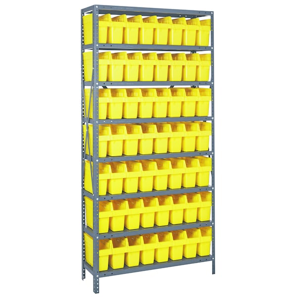 Quantum Storage Systems Store-Max 8" Shelf Bin Steel Shelving Systems 1875-SB803YL - main